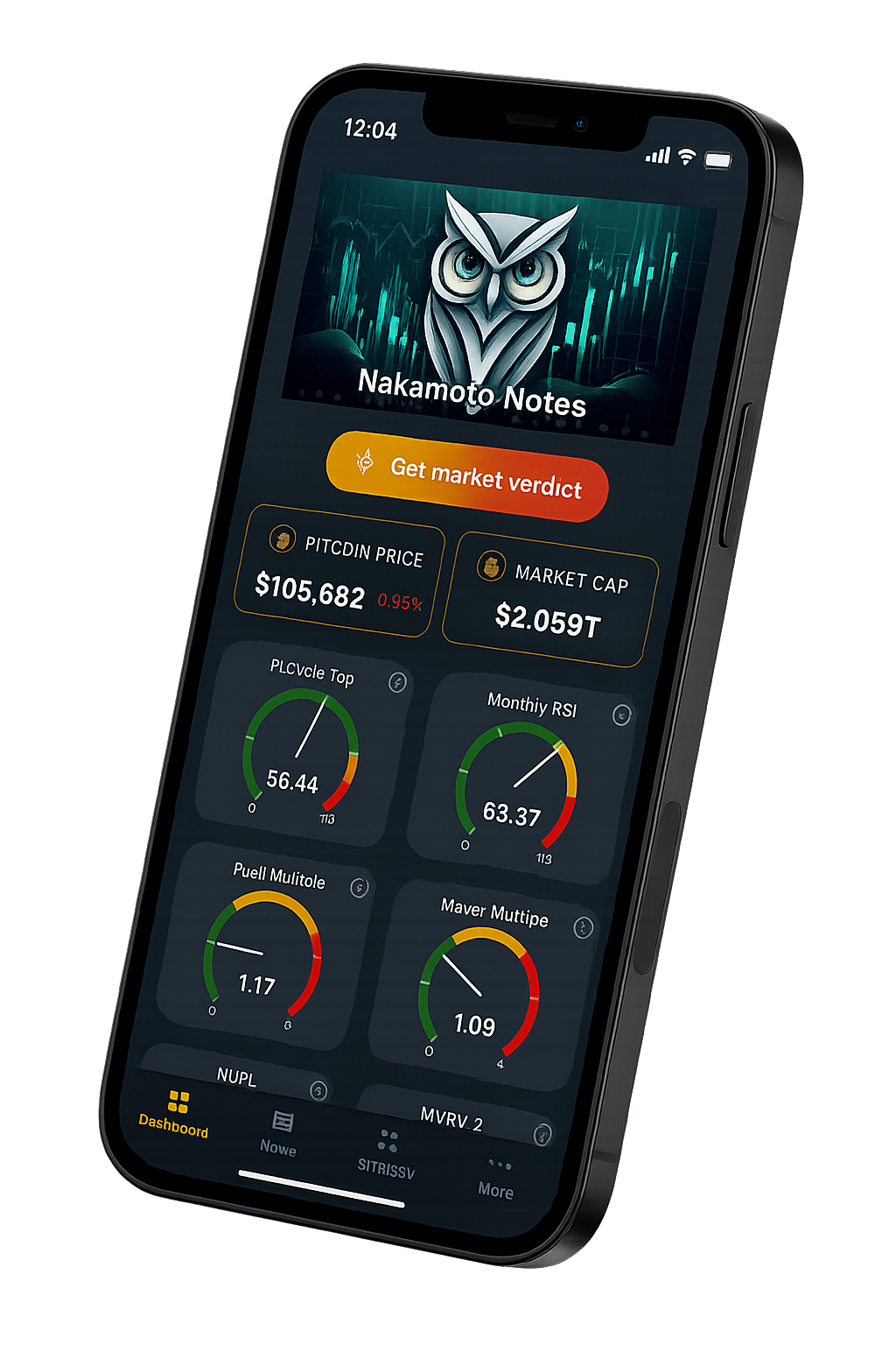 Nakamoto Notes Mobile App Screenshot